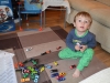 Playing With His Cars